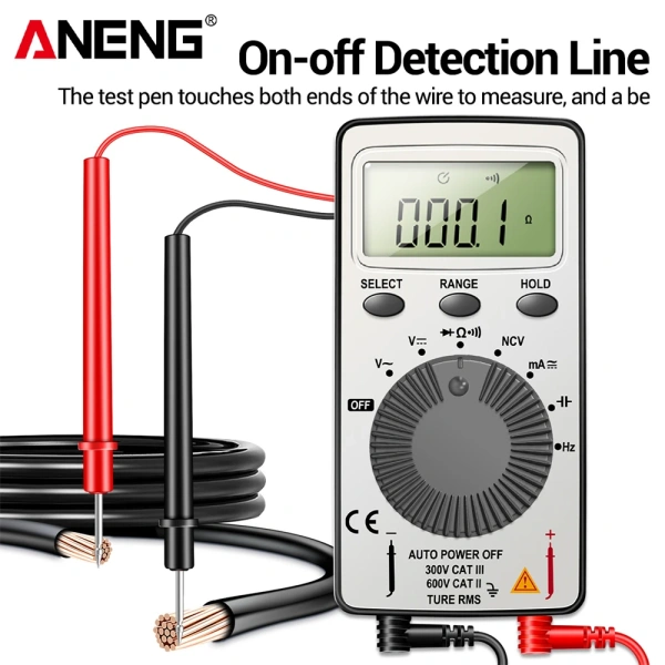 ANENG AN101 Mini Digital Multimeter 1999 Counts Professional AC/DC Voltage Tester Automotive Current Tester Electrician Tools