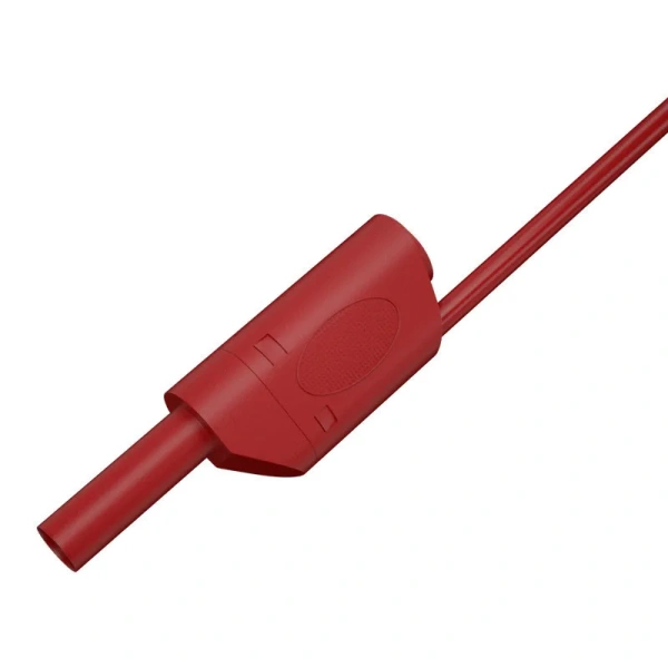 Safety Fully Insulated 4mm Male Stackable Banana male Plug Connector red black for cable plug