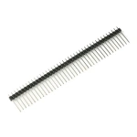 2.54mm Single Row Male 40Pin Connector Header copper needle 17mm straight needle1x40Pin Breakable Pin Connector