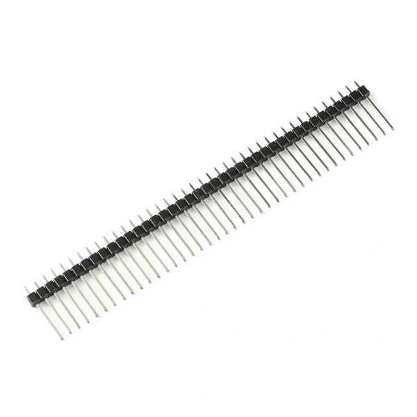 2.54mm Single Row Male 40Pin Connector Header copper needle 17mm straight needle1x40Pin Breakable Pin Connector