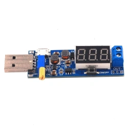 DC-DC Adjustable USB Step UP Down Power Supply Module DC 1.2V-24V Booster Power Supply Voltage Stabilizing Module