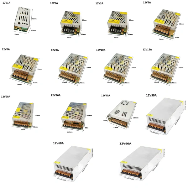 Lighting Transformer DC 5V/12V/24V/36V/48V Switch Power Supply Adapter LED Strip Driver Lamp 60W 100W 150W 200W 300W 400W 500W