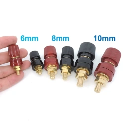 6mm 8mm 10mm Brass Stud Premium Remote Battery Power Junction Post Connector m6 m8 m10 Replacement Terminal plug jumper