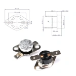 Bimetal thermostat KSD301 40C ~140C Temperature Switch Normally Open/Normally Closed Thermostat Control 40 50 60 70 80 90 100C