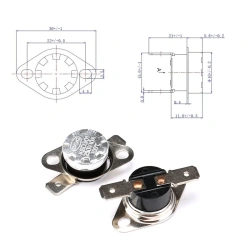 Bimetal thermostat KSD301 40C ~140C Temperature Switch Normally Open/Normally Closed Thermostat Control 40 50 60 70 80 90 100C