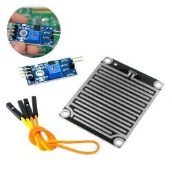 Rain Water Sensor Relay Control Module 3.3V-5V Rain Foliar Leaf Moisture Sensor Relay Module LM393 High Sensitivity for Arduino