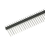2.54mm Single Row Male 40Pin Connector Header copper needle 17mm straight needle1x40Pin Breakable Pin Connector