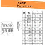 2.54mm Dupont Double Row Plastic Shell 2x2P/2x3/2x4//2x6-2x20P Dupont Connector/Cable Case /Plug Jump Wire Housing
