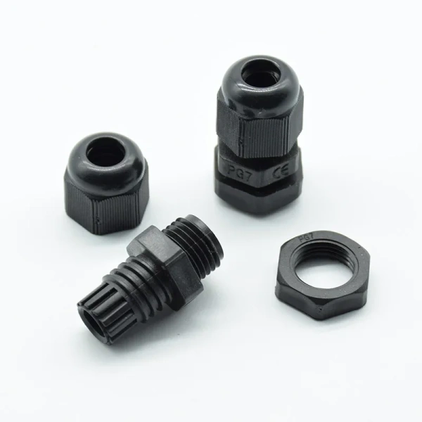 IP68 PG7 PG9 PG11 PG13.5 PG16 for 3-6.5mm-14mm Wire Cable CE Waterproof Nylon Plastic Cable Gland Connector