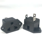 Black Copper 10/16A 250V American Japan Australian British EU Germany French Brazil Universal Electrical AC power socket