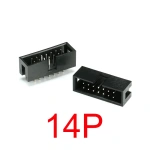 2.54MM pitch  dip 6P 10P 20P 26P 34P 40P PIN MALE SOCKET straight idc box headers PCB CONNECTOR DOUBLE ROW DC3 HEADER