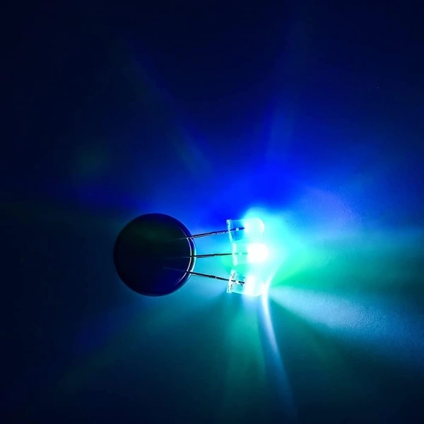 5mm White LED Diode Lights DC 3V 20mA Round Clear Lens Electronics Components Light Emitting Diodes LED Light Bulbs