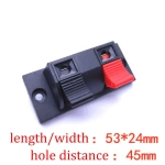 Connector Terminal 2P 4P Positions Push In Jack Spring Load Audio power supply Speaker Breadboard Clips switch button p1