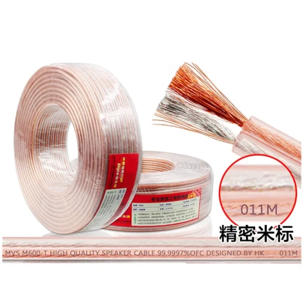 High-Fidelity Oxygen-Free Copper Speaker Cable