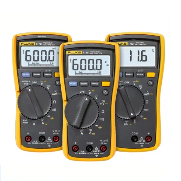 Fluke 115/116/117 digital multimeter, non-contact AC/DC millivolt, voltage, current, resistance, diode detection tools