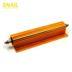 RXG24 Aluminum housed resistor,golden aluminum shell resistor.100w 150w 200w 250w 300w 500w,Discharge resistor,Decoding resistor