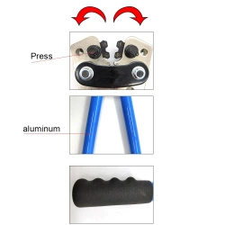 Cable Lug Crimper Electric Wire Crimping Tool Battery Terminals Electrical Pliers Hand Tools for Professional Heavy Duty Wire