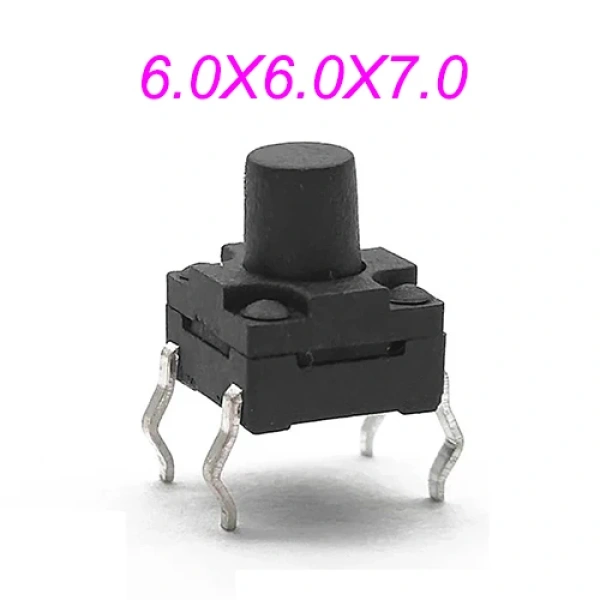 Sealed Waterproof 6x6mm H=4.3/4.5/5/5.5/6/6.5/7/8/9/10/11~15MM 4Pin DIP Key Button Momentary Tact Button Switch 4Pin DIP