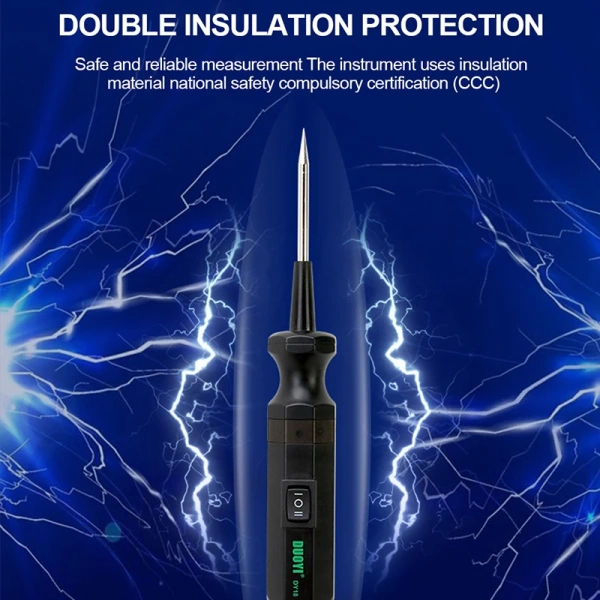 DUOYI DY18 Car Circuit Tester Power Probe Automotive Diagnostic Tool 12V 24V Electrical Current Track Locate Short Circuits