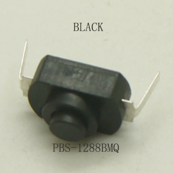 Flashlight Button 5V 1A Power ON-OFF Latching Press Locking PBS Button 12mm*8mm (12mmx8mm) DC 30V 1A Plastic Button