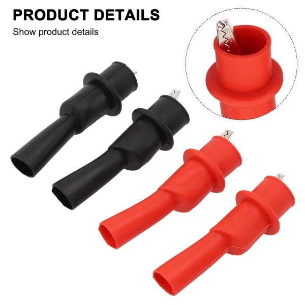 Circuit Tester Metal Crocodile Clip Multimeter Probe Circuit Multimeter Plug Plug Rubber Insulation Test Voltage