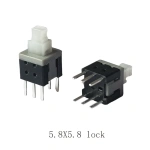 Self-Locking Switch Push Button Swith Press On Off 6Pin Size 5.8x5.8mm 7x7mm 8X8mm 8.5x8.5mm