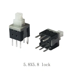 Self-Locking Switch Push Button Swith Press On Off 6Pin Size 5.8x5.8mm 7x7mm 8X8mm 8.5x8.5mm