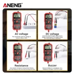 ANENG 8340 Intelligent Anti Burn Digital Multimeter Voltmeter Ohm Meter 1999 Counting AC/DC Voltage Resistance NCV Household Cir