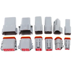 DT 2 3 4 6 8 12 Pin Auto Waterproof Connector Automotive Sealed Electric Male And Female Plug DT06-2S DT04-2P