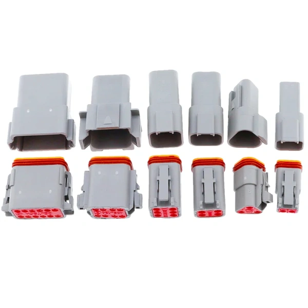 DT 2 3 4 6 8 12 Pin Auto Waterproof Connector Automotive Sealed Electric Male And Female Plug DT06-2S DT04-2P