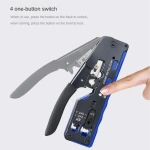 Network cable clamp pliers stripping Crimping pliers/Professional Network Cable Tester RJ45 RJ11 RJ12 CAT5 UTP LAN Cable Tester