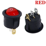 KCD1 5V-12V / 220v ON/OFF Round Rocker Switch LED illuminated Car Dashboard Dash Boat Van With light