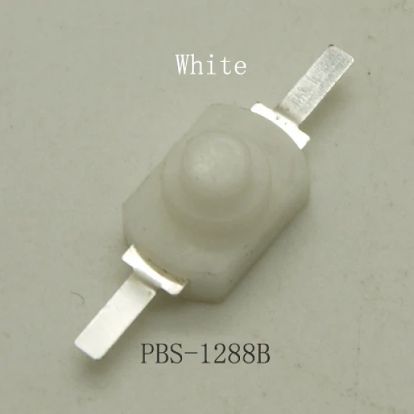 Flashlight Button 5V 1A Power ON-OFF Latching Press Locking PBS Button 12mm*8mm (12mmx8mm) DC 30V 1A Plastic Button