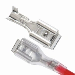 6.3mm 4.8mm Anti-back Strap Self-locking Plug Spring Cold-Pressed Terminal Block Wire Copper Joint DJ6212-4.8B DJ6212-6.3B