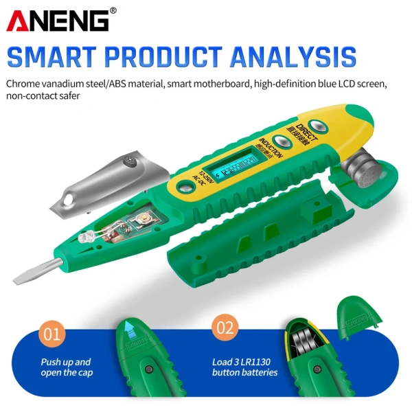 ANENG VD700 Test Screwdriver Pen Multi-functional Voltage Detector Contactless Electrician Tester Key Duspol Tester Sensor Tools