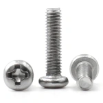 304 Stainless steel M2 M2.5 M3 M3.5 M4 M5 M6 M8 Round Pan Head Phillips Machine Screw Button Head Cap Cross Bolt