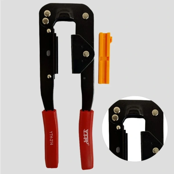 Multi-Purpose Crimp Tool 214 for Adventure Camping Climbing IDC Crimp Tool for Flat Ribbon Cable High Hardness Durable