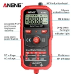 ANENG 8340 Intelligent Anti Burn Digital Multimeter Voltmeter Ohm Meter 1999 Counting AC/DC Voltage Resistance NCV Household Cir