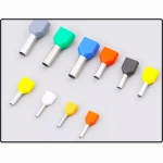 Insulated Ferrules Cord End Crimp Terminal Double Wire Connector Pin Electrical Cable Connector TE7508 TE2508