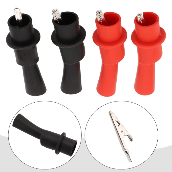 Circuit Tester Metal Crocodile Clip Multimeter Probe Circuit Multimeter Plug Plug Rubber Insulation Test Voltage