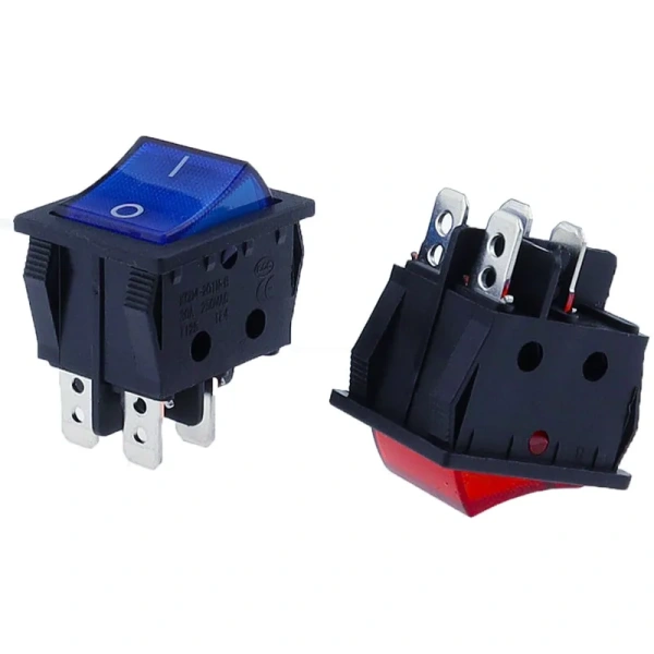 30A 250V AC High Current,ON/OFF,Special for Eelding Machine,KCD4,Sterling Silver Point,Rocker Power Button Switches