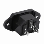 IEC320 10A 250V Black Male female docking Plug Connector Rewireable C13 C14 Plug Rewirable Power Konektor 3 Pin AC Socket