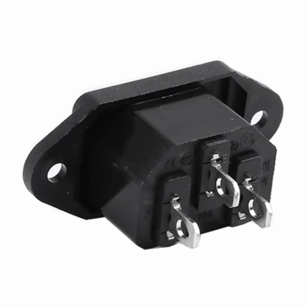IEC320 10A 250V Black Male female docking Plug Connector Rewireable C13 C14 Plug Rewirable Power Konektor 3 Pin AC Socket
