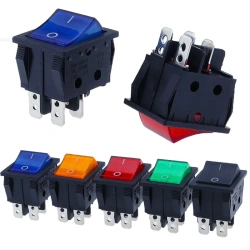 30A 250V AC High Current,ON/OFF,Special for Eelding Machine,KCD4,Sterling Silver Point,Rocker Power Button Switches