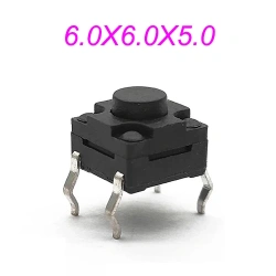 Sealed Waterproof 6x6mm H=4.3/4.5/5/5.5/6/6.5/7/8/9/10/11~15MM 4Pin DIP Key Button Momentary Tact Button Switch 4Pin DIP