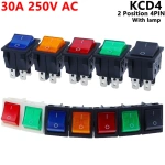 30A 250V AC High Current,ON/OFF,Special for Eelding Machine,KCD4,Sterling Silver Point,Rocker Power Button Switches