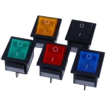 KCD4 Latching Rocker Switch Power Switch ON-OFF 2 Position I/O 4 Pins Electrical equipment with Light 16A 250VAC 20A 125VAC