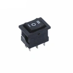 KCD1-202 KCD1-203 Rocker Switch Panel Monuting 19*13mm 10A125VAC DPDT 6P2 6P3 Push Button Switch Boat Car Snap-in on/Off