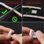 LED Strip Connector 8mm 2 Pin 3528 5050 Single Color Solderless PCB Board Wire Free Welding Connectors LED Accessories