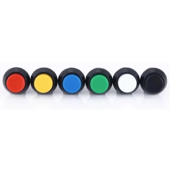 PBS-11A PBS-11B 12mm self-locking Self-Recovery Plastic Push Button Switch momentary 3A 250V AC 2PIN 6Color